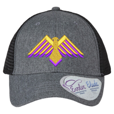 Ladies "Charlie" Metallic Embroidered Trucker Hat Thumbnail