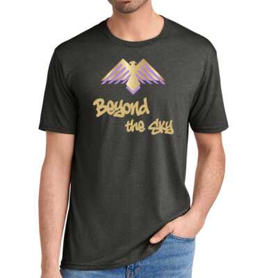 Adult Unisex Beyond the Sky Spraypaint Triblend Shirt - Gold Thumbnail