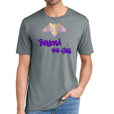 Adult Unisex Beyond the Sky Spraypaint Triblend Shirt - Purple Thumbnail