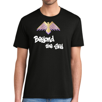 Adult Unisex Beyond the Sky Spraypaint Triblend Shirt - White Thumbnail