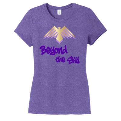 Ladies Beyond the Sky Spraypaint Triblend Shirt - Purple Thumbnail