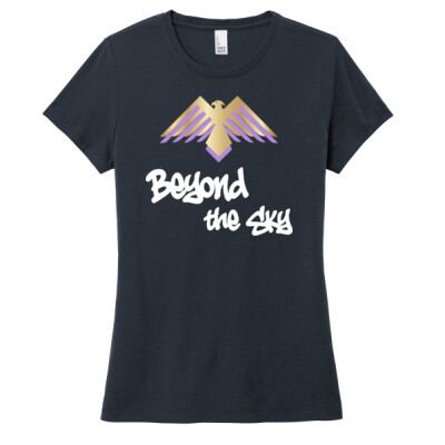 Ladies Beyond the Sky Spraypaint Triblend Shirt - White Thumbnail