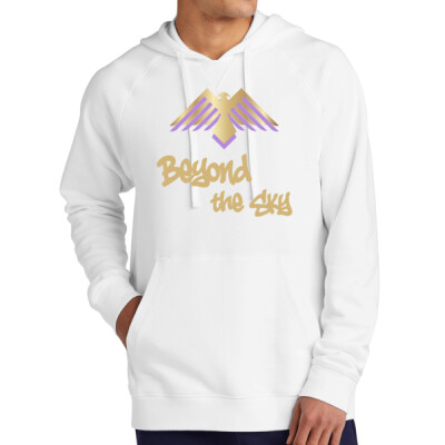 Adult Beyond the Sky Spraypaint Fleece Hoodie - Gold Thumbnail