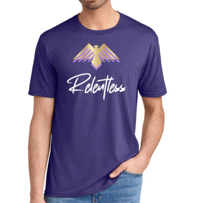 Adult Unisex Relentless Triblend Shirt - White Thumbnail