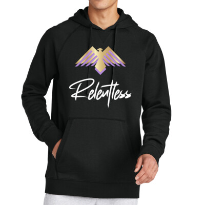 Adult Relentless Fleece Hoodie - White Thumbnail