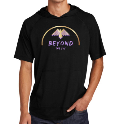 Beyond the Sky Arch Short Sleeve Triblend Hoodie Thumbnail