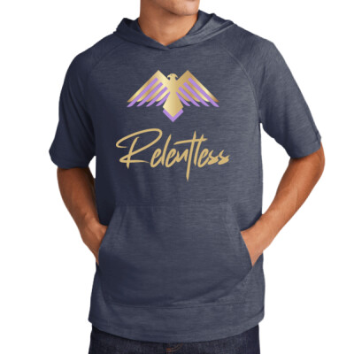 Relentless Short Sleeve Triblend Hoodie - Gold Thumbnail